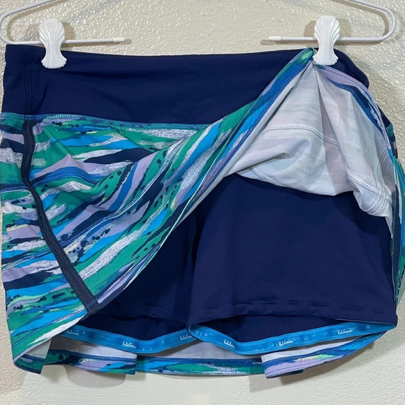 Lululemon Pace Rival Skirt II (Regular) Seven Wonders Multi / Hero Blue - Picture 6 of 13